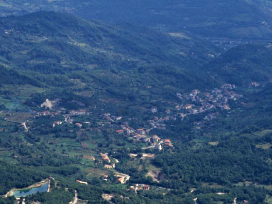 Panorama di Grancia, frazione di Morino.